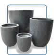 Terrazzo pots round planter set of 3